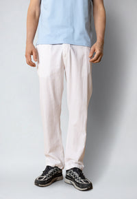 Clean Cut Copenhagen Luca cotton/linen pants Bukser Hvid